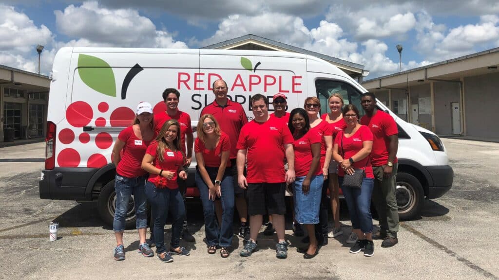 Red Apple Supplies volunteers