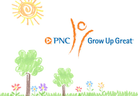 PNC grow up great childs artwork with trees and sun