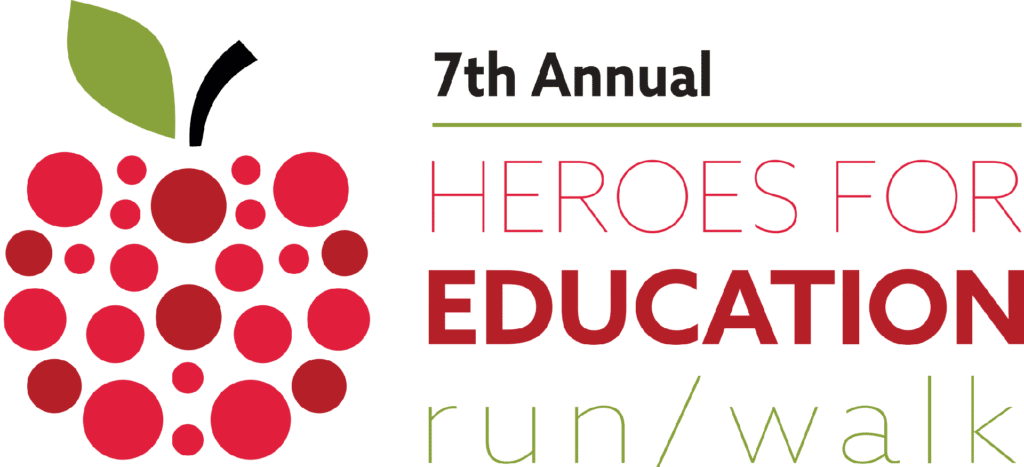 heros for education run/walk banner